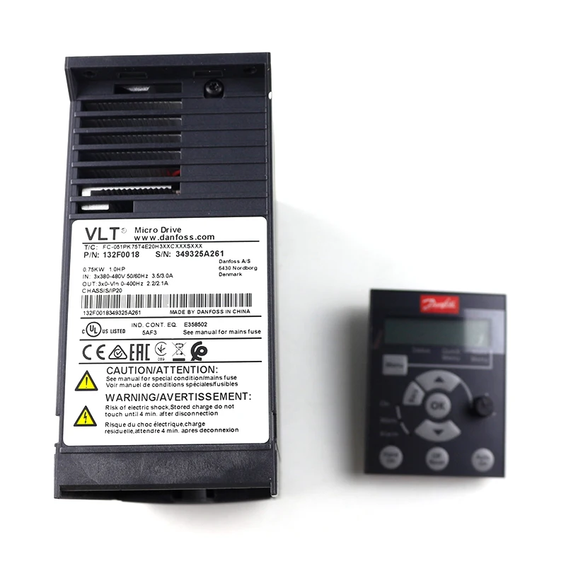 Inverter FC51 Series LCP12 Operation Panel Danfoss 132B0100, 132B0101