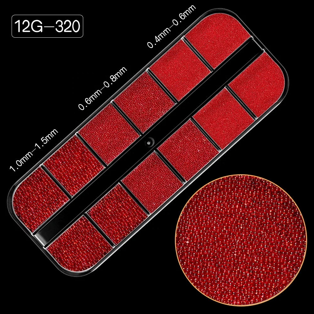 Paso Sico Shiny Shimmer Mermaid Caviar Beads Mixed Size Glass Rhinestone Pearls Nail Art Decoration for Manicure Design DIY Design