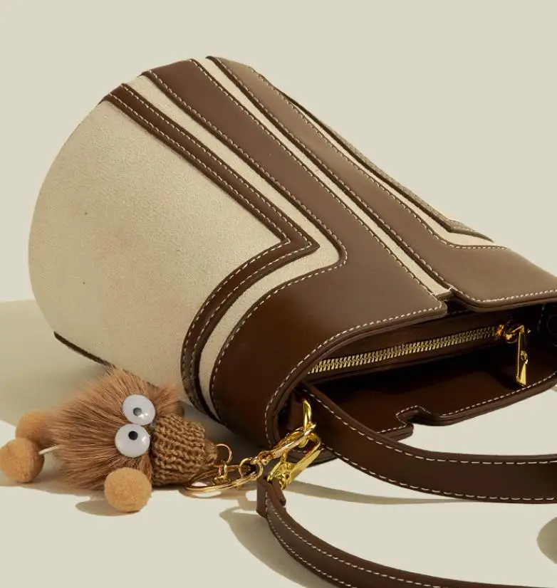 2024 Alibaba wholesale luxury woman PU handbags bucket strap, new spring design fashion leather bucket handbags online shopping