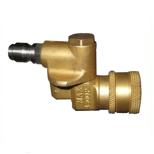 Quick Connecting Pivoting Coupler 180 Degree with 5 Angles for Pressure Washer Spray Nozzle Cleaning Hard to Reach Area 4500 PSI