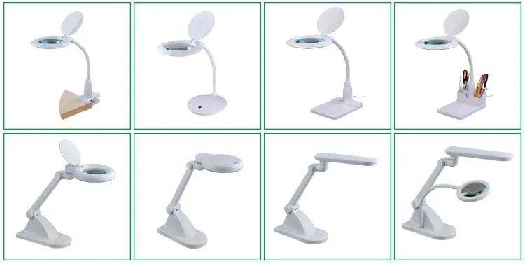 New design 30 SMD LED jewelry nail lamp Magnifying glass desk light