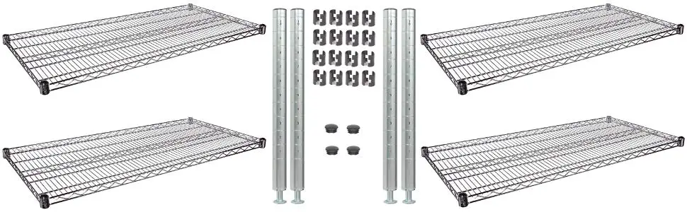 Chrome Metal Rack Plated Wire Shelf Wire Shelving Customized Design for Sale