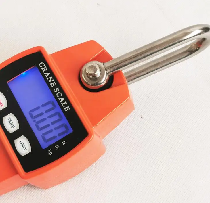 LCD Display Crane Scale with 300kg Capacity Battery Powered