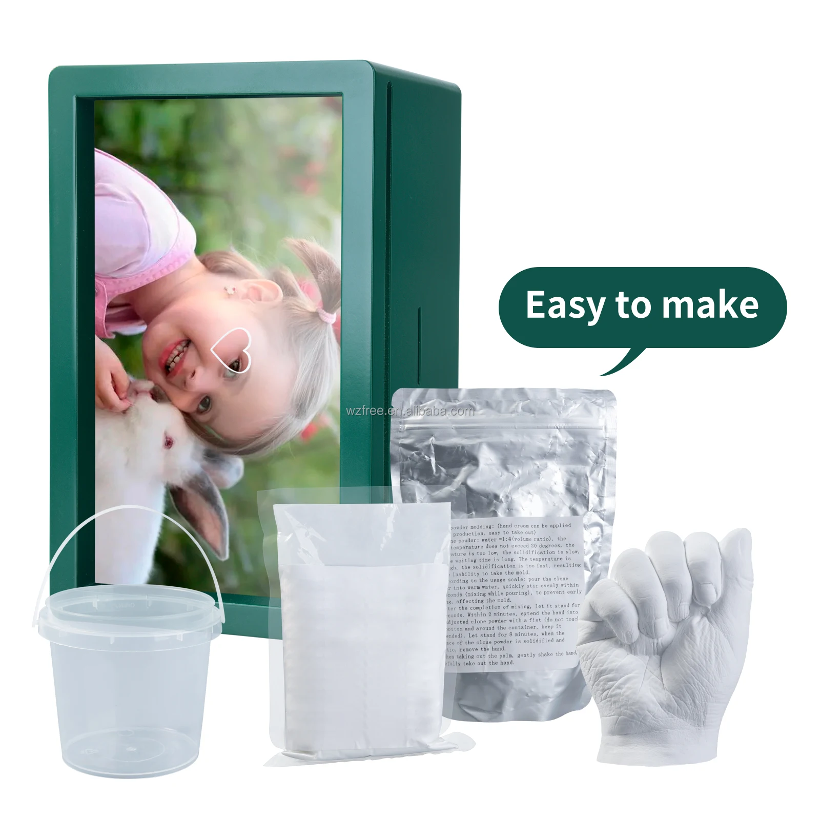 Ready To Ship Hand Model Baby Photo Frame Model Powder Saving Adornment Box Multifunctional Storage Decoration Gift Piggy Bank