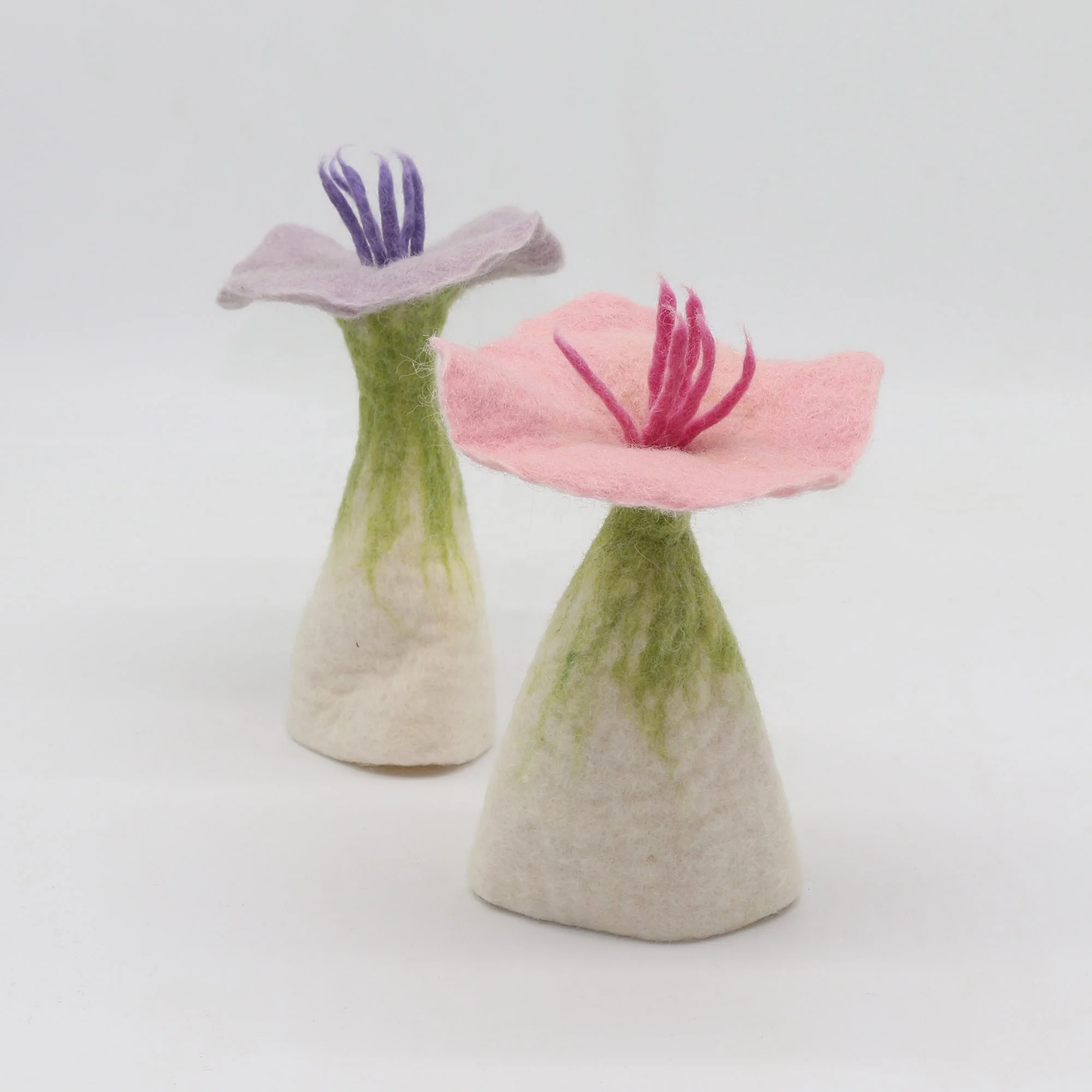 Wool Felt artificial flowers perfect craft for Home decor, Festive Decorations, and wedding centerpieces hand-made in Nepal