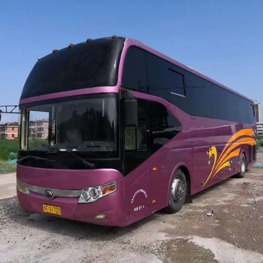 Yutong used city bus 55 seats diesel engine TV A/C cheap price used school bus tourist coach bus for sale in China