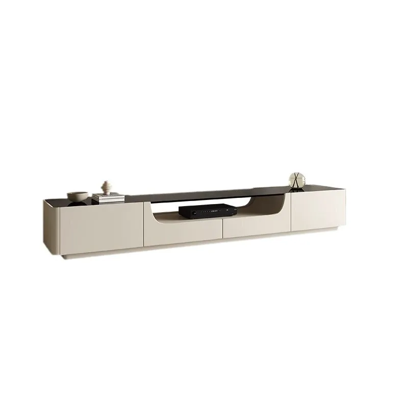 Nordic Italian Style Modern Luxury TV Stand Large Storage Capacity Accepted Customized TV Cabinet