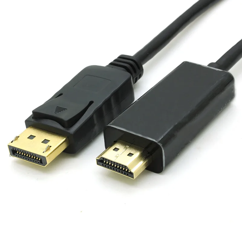 High Speed Gold Plated Full HD 1080P DisplayPort to HDMI Adapter DP to HDMI Cable for PC to HDTV Monitor and Projector