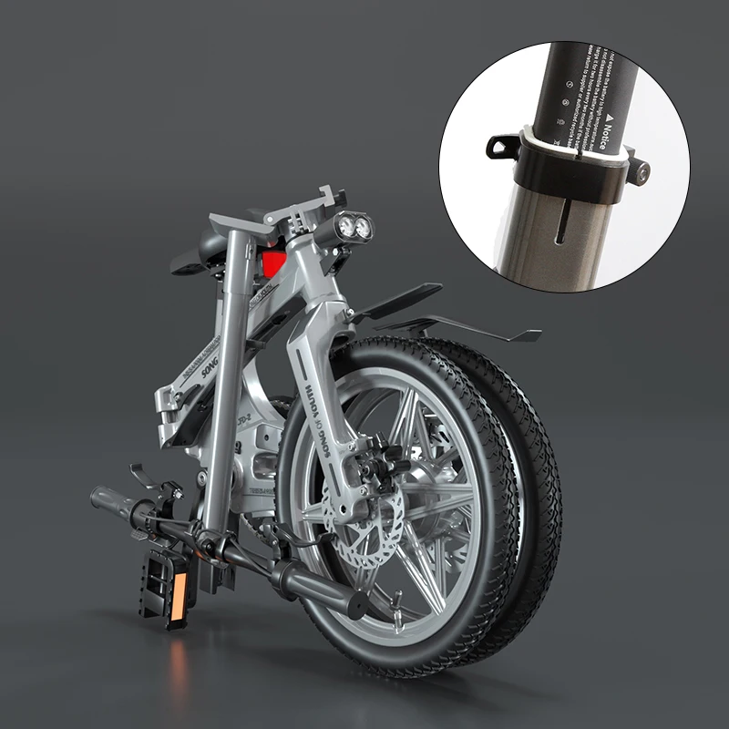 Новый дизайн складной маленький Электрический велосипед Цикл для взрослых Мини литиевая батарея Ce 36 В Магниевый сплав 10 - 30 км передний Мотор Ступицы