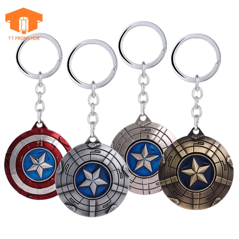 Metal Keyring Movie Souvenir Key Chain Captain Shield Keychain