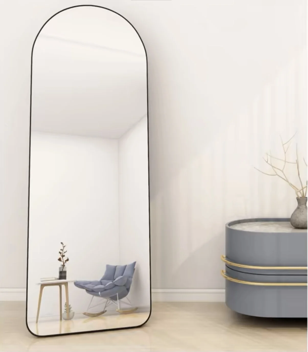 3mm 4mm Large Full Length Wall Mirror Floor Standing Mirror For Living Room