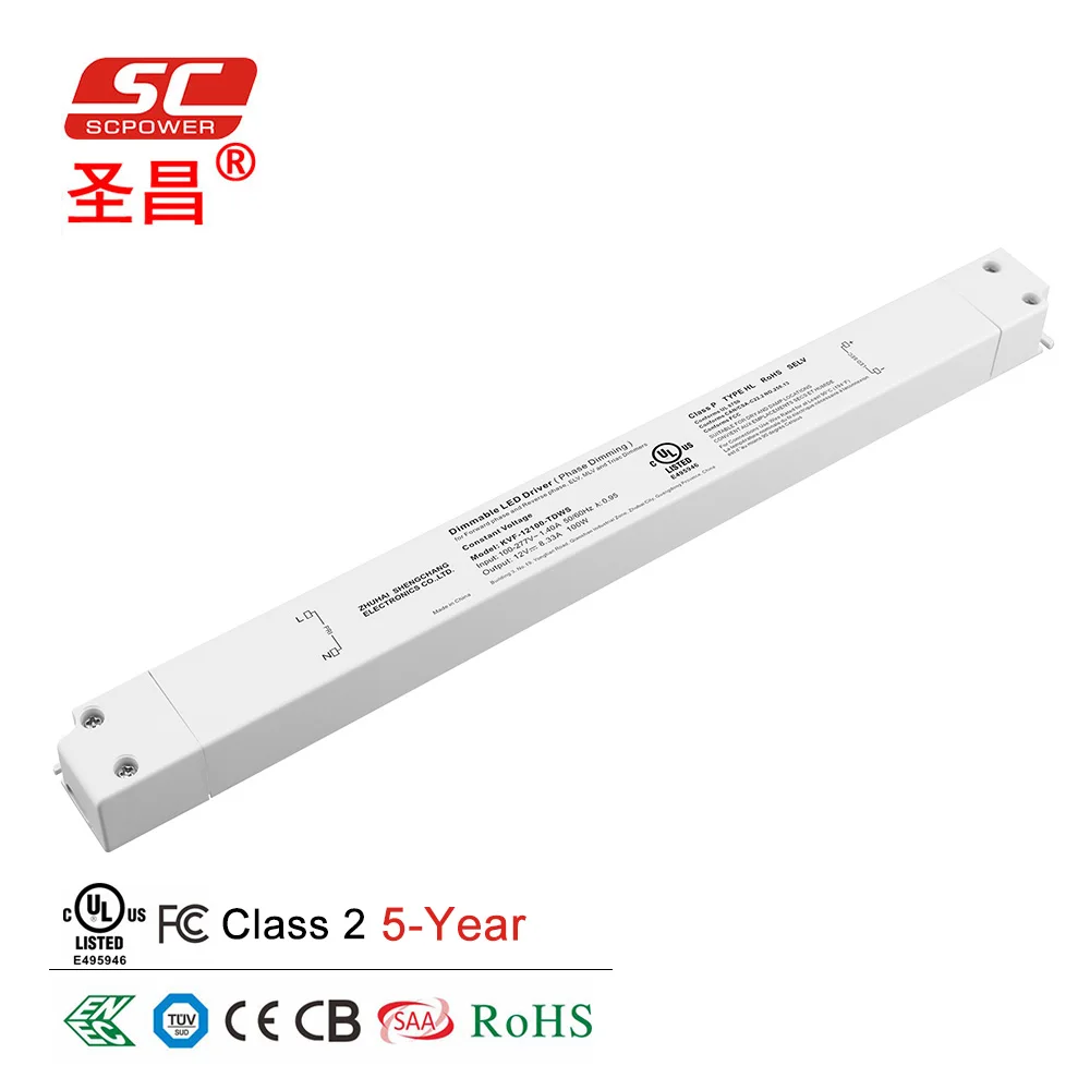 High Quality led driver triac dimming 120v 277 vac 150w ul listed indoor slim led dimmable led driver