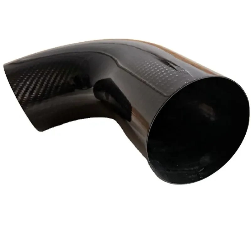 Customized Carbon Fiber Large Tube Bent Tubing in Square or round Pattern Lightweight Air Intake Tube