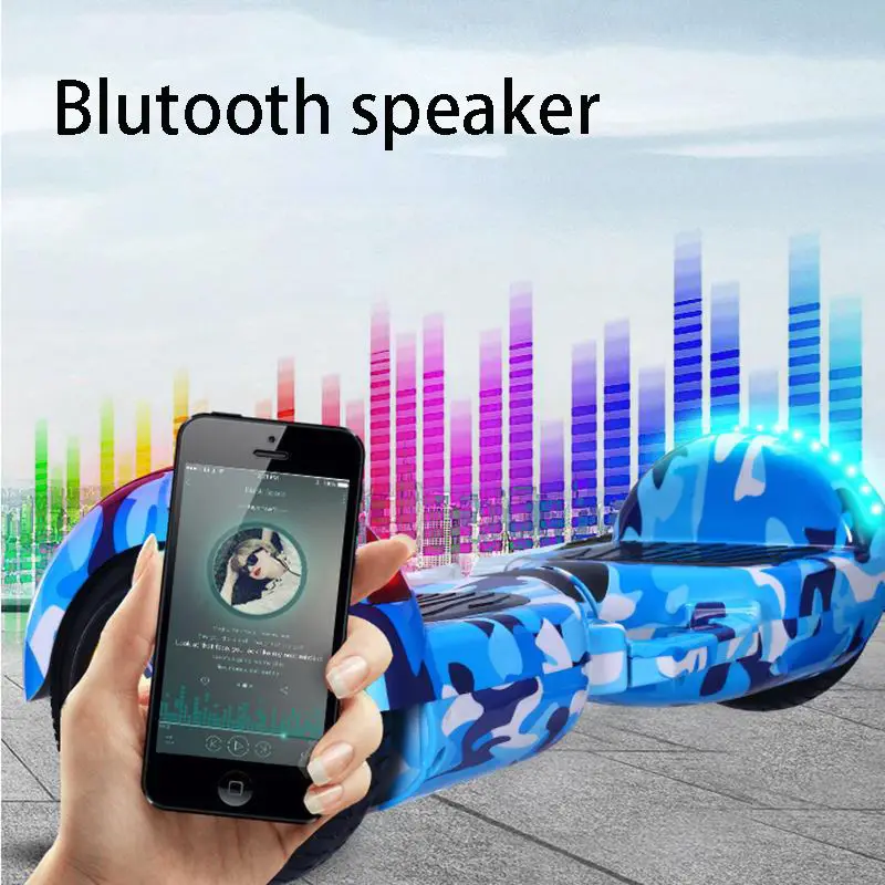 6 5 дюймовые электрические самобалансирующиеся скутеры Bluetooth цветные 2-колесные детские
