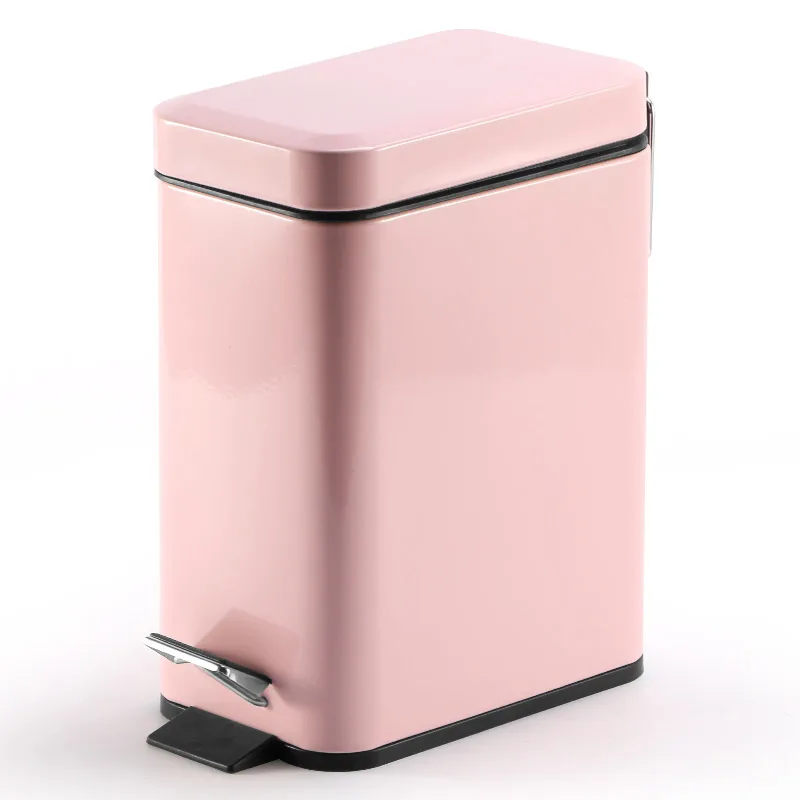 
Slow Closing Garbage Stainless Steel Foot pedal Trash Bin Sanitary Bin Rubbish Bin 