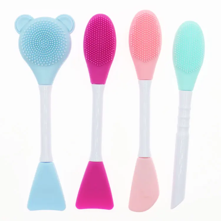 Facial Mask Applicator silicone spatula skincare Brush Scrubber Double-head Lotion Spatula for Mud Masks Cream Lotion