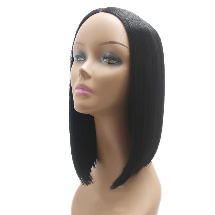 Новинка высококачественный синтетический огнестойкий материал Hairline футуристический эластичный длинный прямой парик в виде Боб на сетке