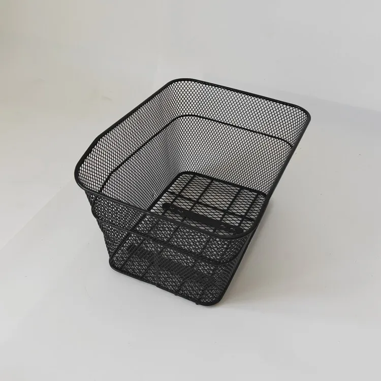 High quality factory wholesale mountain bike rear-mounted basket, large capacity wire bicycle basket