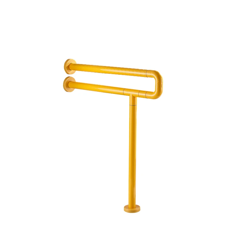Оптовая продажа с завода желтый U-образный подлокотник одним полом ручка для