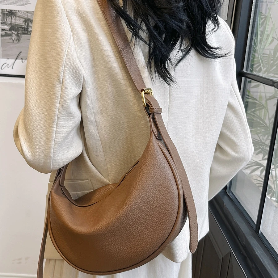 French Design Fashion Trendy Ladies Handbag Retro Messenger Bag Leather Sling Shoulder Crossbody Bag For Women