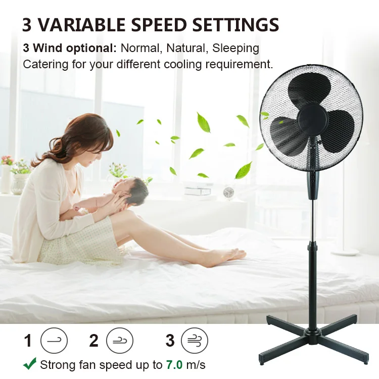 High Quality Indoor Stand Fan Deluxe Stand Fan Crown Fan