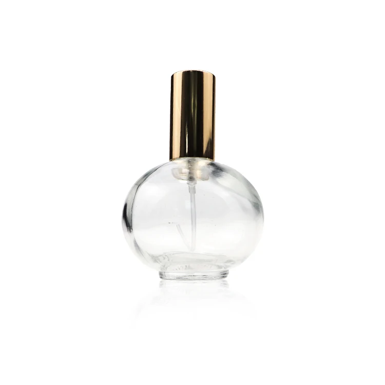 Wholesale Custom Made Clear Art Carved Crystal Empty Refillable Perfume Bottle 50ml