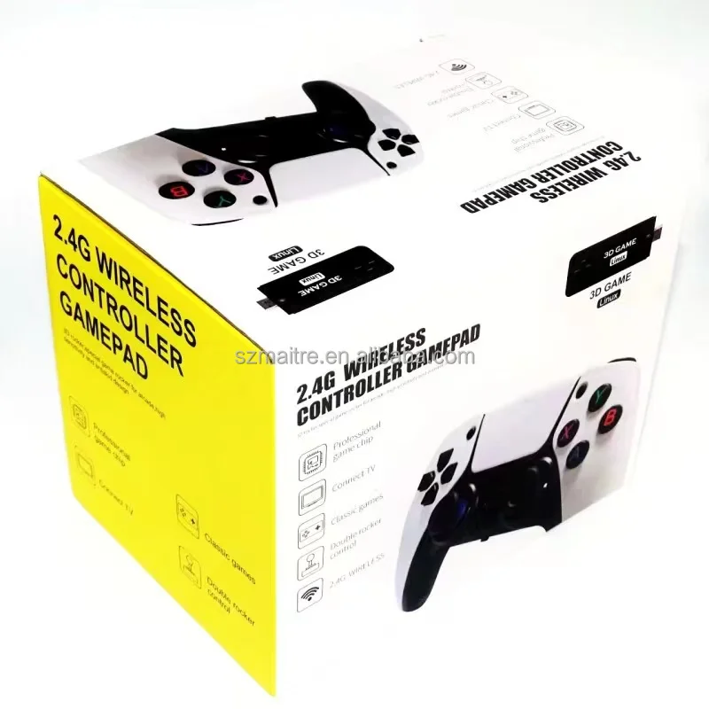 U9 Pro Game Console 2.4G Wireless Gamepad HD MI TV Box For PSP/N64/PS5 Game Controller  Iron Fist  soccer games