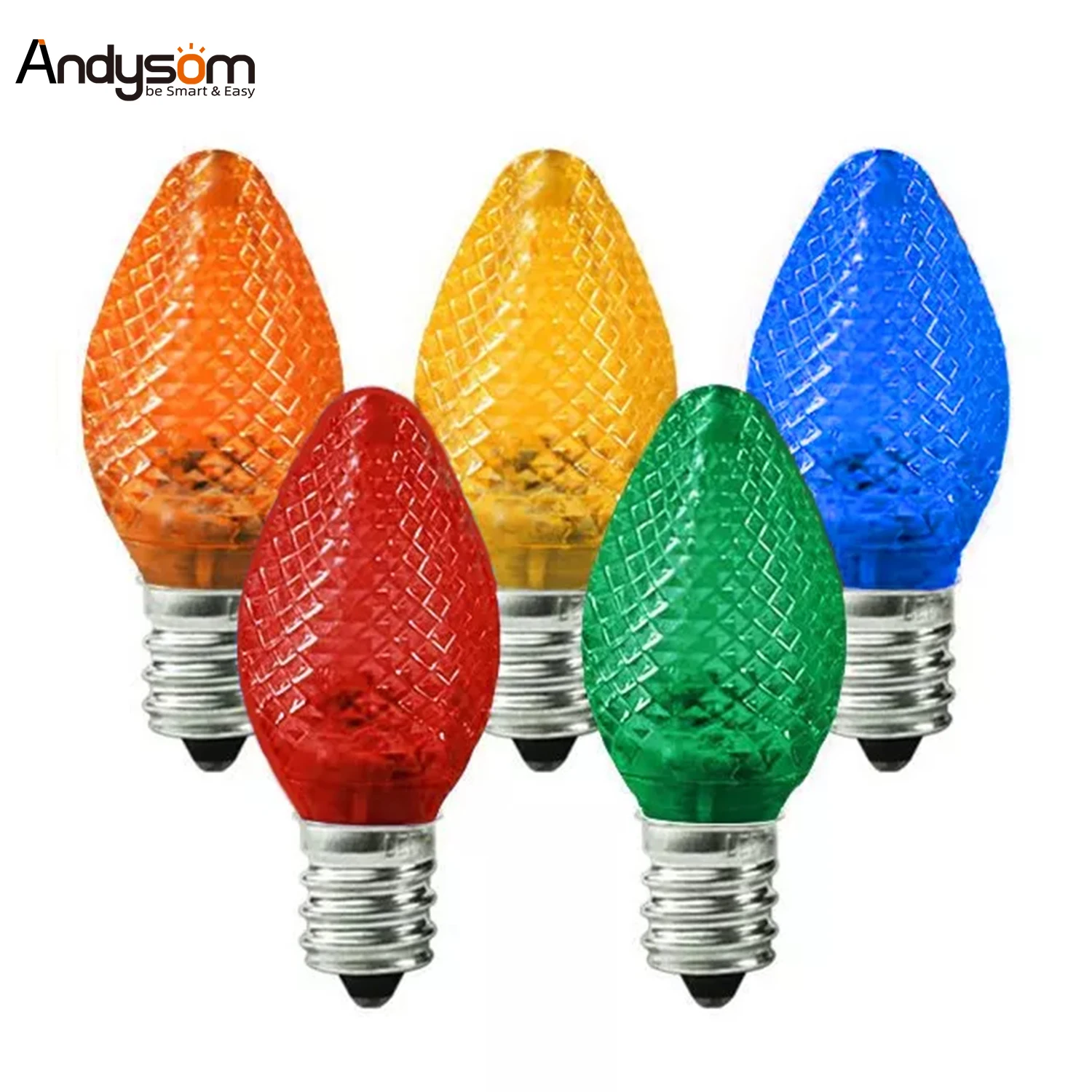 Christmas decorative multicolor strawberry C7 0.6W E12 led filament spare parts led e14 bulb
