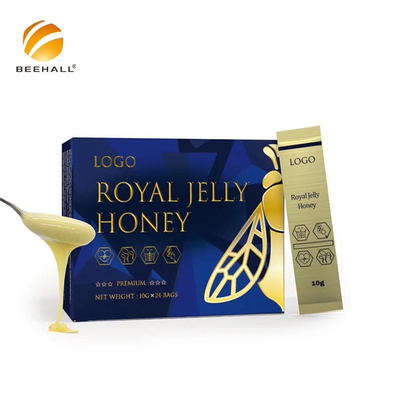 BEEHALL Organic Food Manufacturer GMP HACCP Certificates Bulk Honey With Royal Jelly