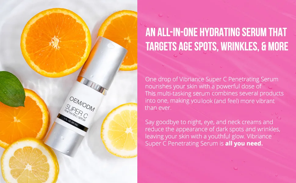 Hot Selling All-in-one Anti Aging 30ml Serum Vitamin C Skin Care Serum