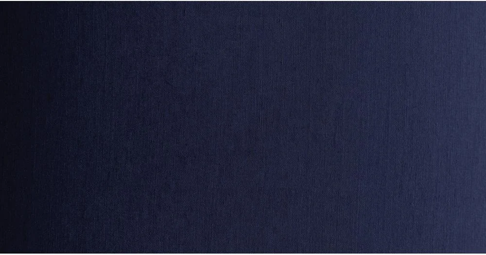 Navy Blue Hardback Drum TC Fabric shade with Brushed Metallic inner linings Copper drum lampshade