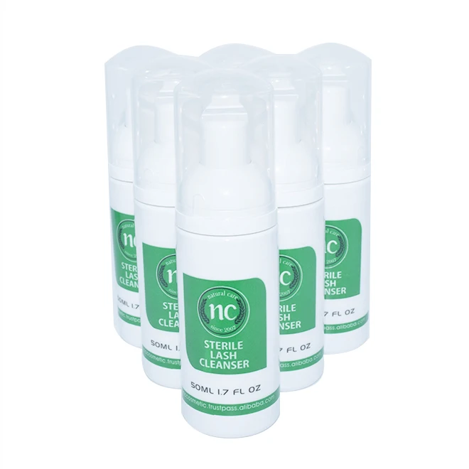 very popular Korean product safety private label cleanser cleaning eyelash cleaner foam lash extension shampoo