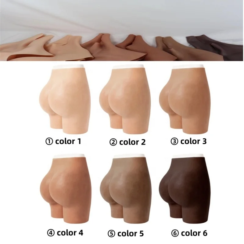 soft 100% silicone butt push up fake butt enhancing buttocks underwear panties gluteal silicone tights for women