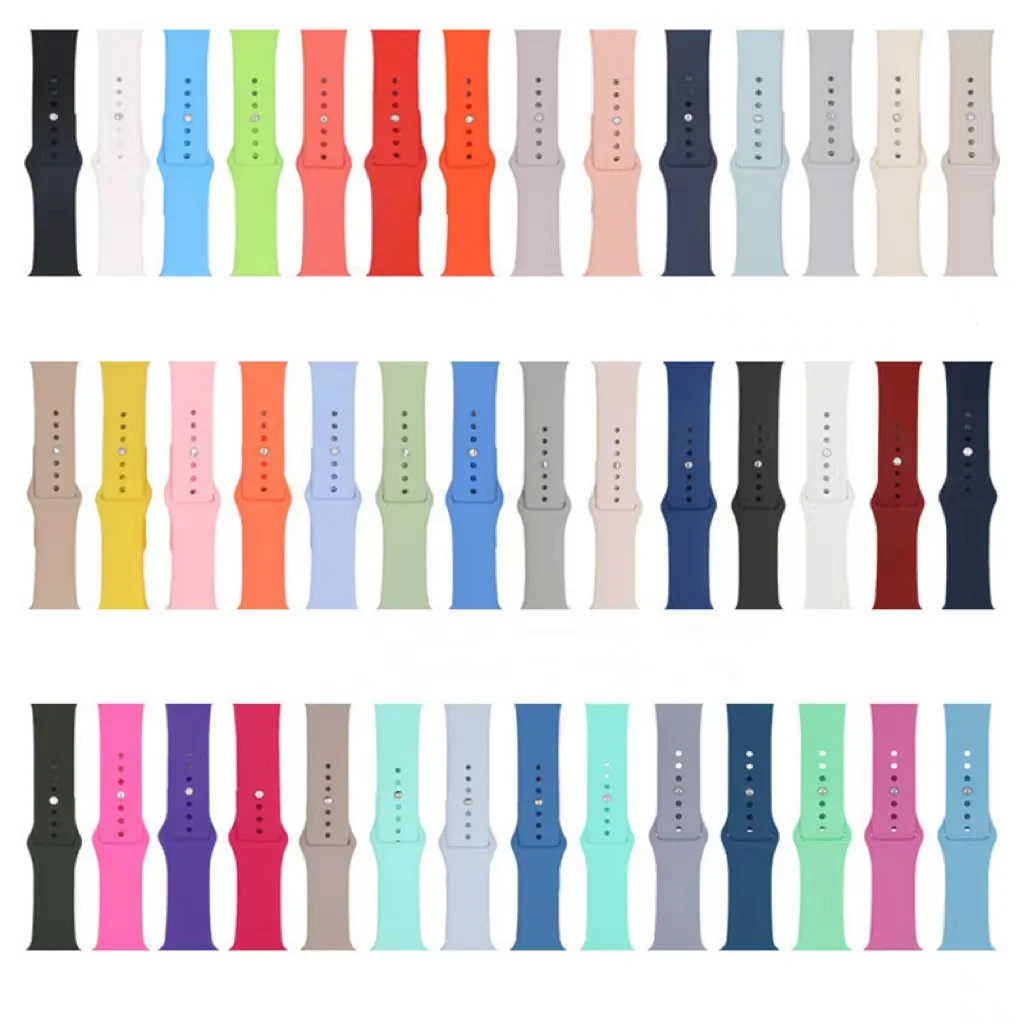 Классический сменный силиконовый ремешок для Apple Watch Band Series 6