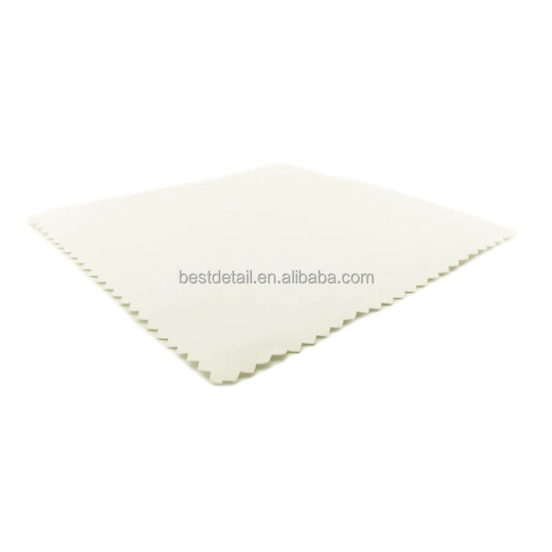 White Lint Free Suede Microfiber Glasses Cell Phone Silverware Lens Eyeglasses Screen Ipad Iphone Ceramic Coating Cleaning Cloth