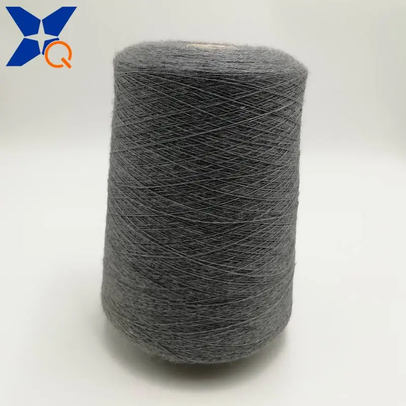 Nm26/2plies 35% carbon inside staple fiber blended  65% bulky acrylic  knitting touchscreen