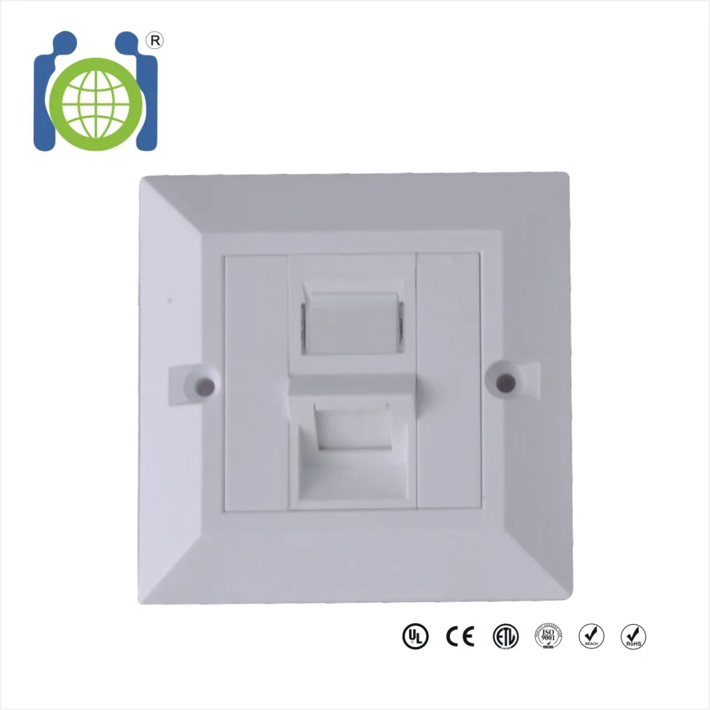 Cat 5e RJ45 Network 86 type faceplate Ethernet Wall Plate