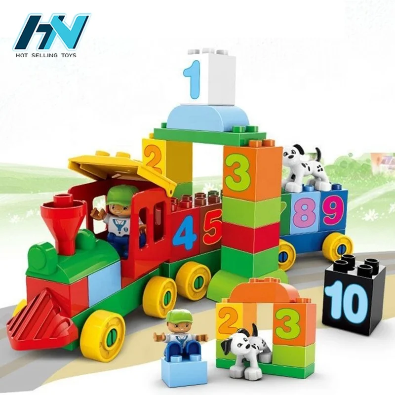 Children creative interactive puzzle block numbers toys blocks toys building with 48pcs
