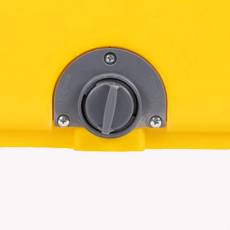 Yellow utility plastic flat mop cleaning bucket with wheels