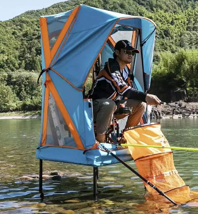 Outdoor pop up windproof tent winter camping hiking ice cube fishing tent