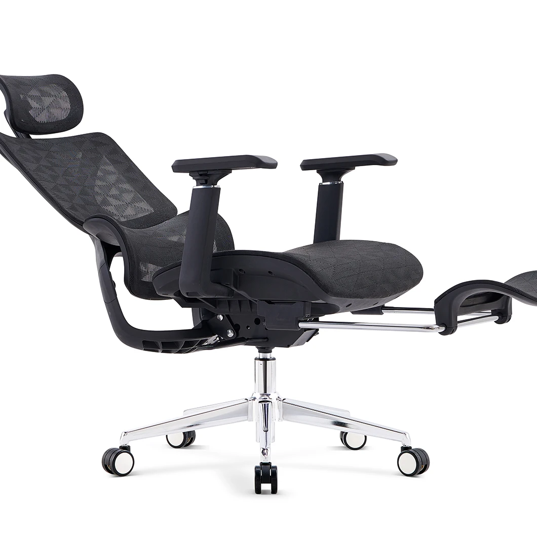 A161-B Hot sale amazon models mesh office chair with 3d armrest recliner office chair with footrest  lounge chair