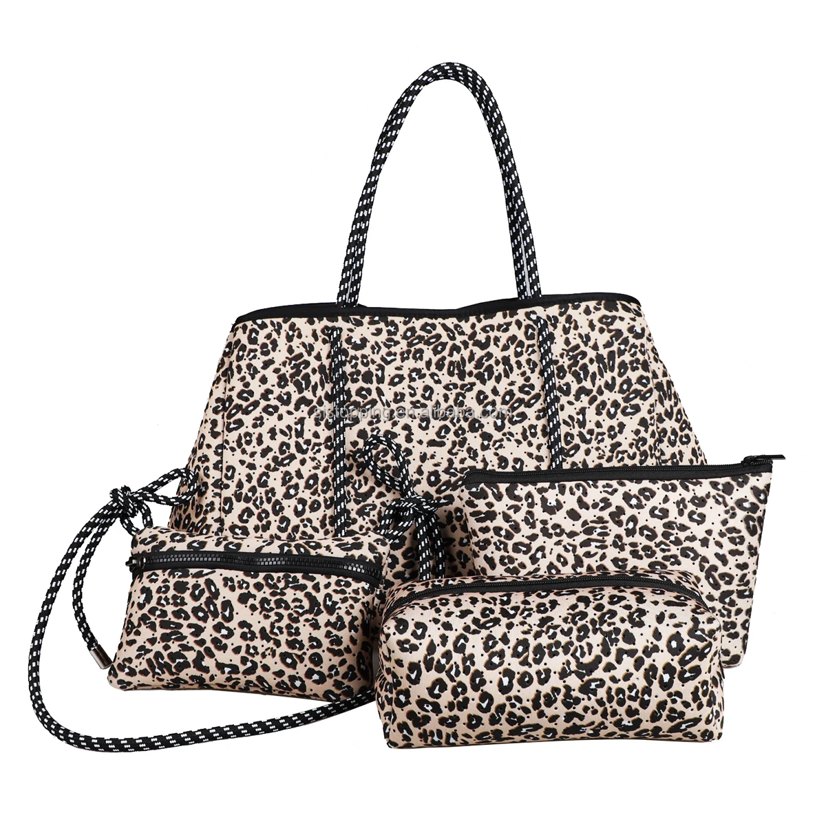 Ladies Perforated Carrying Sea Neoprene Beach Bag Tote Handbag Summer Neoprene Bags For Women