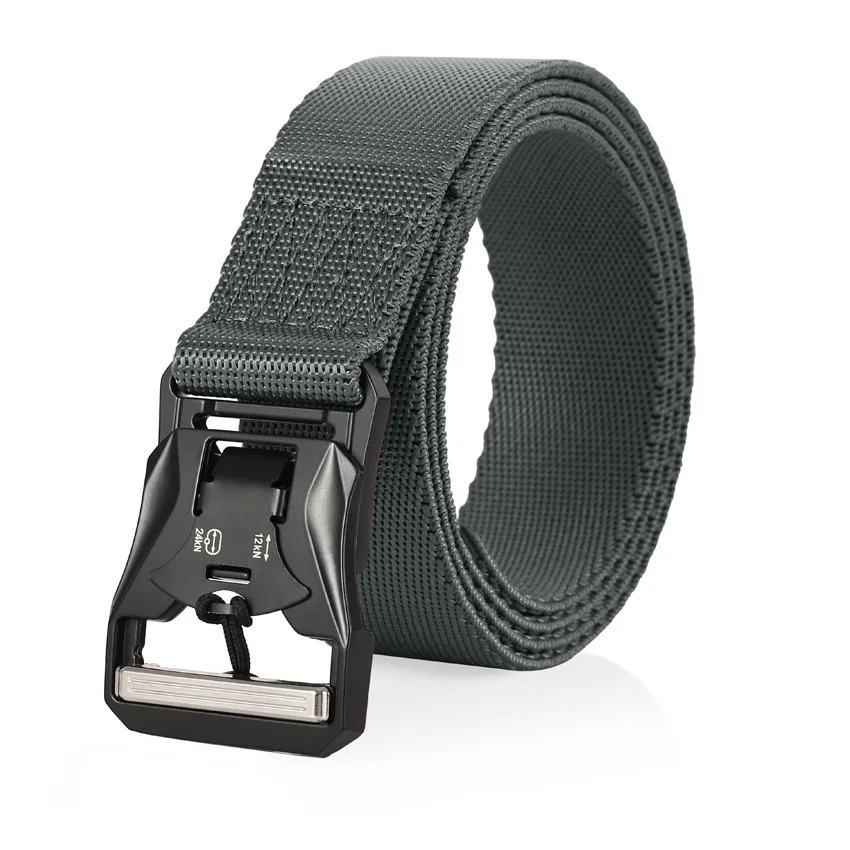 Ремень мужской Тактический из нейлоновой ткани, военный спортивный пояс с металлической пряжкой в стиле милитари для охоты, походов
