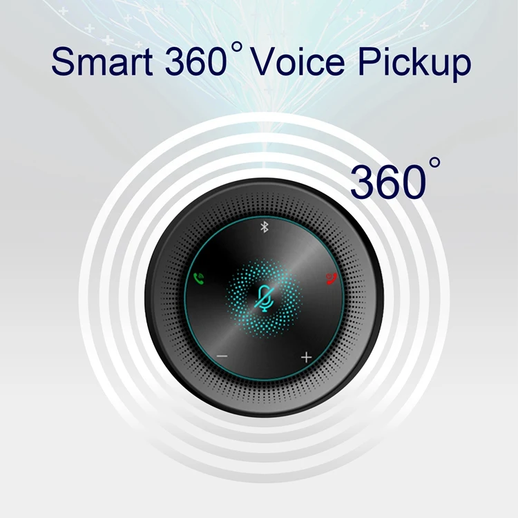 High quality 360-degree Voice pickup wireless Speaker Microphone Omnidirectional BT Conference Speakerphone