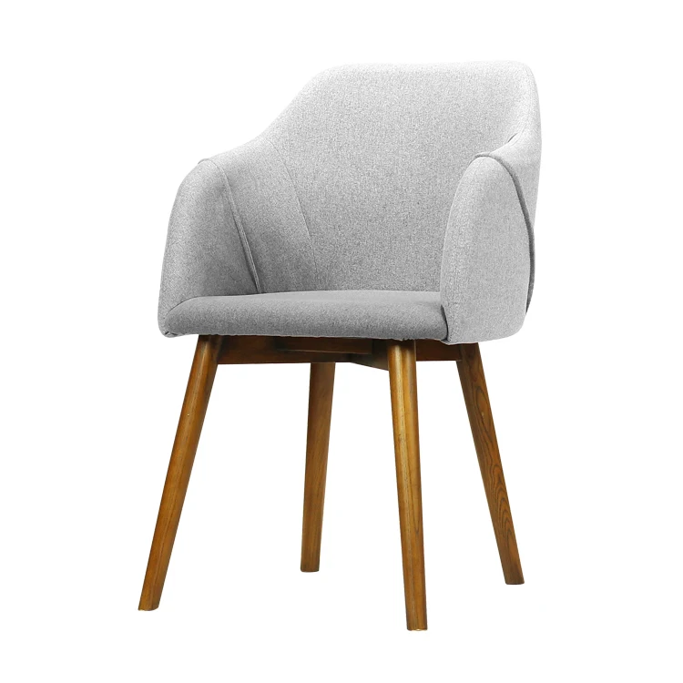 
Home Furniture Ash Solidwood Fabric Dining Chairs Usage For Restaurant Dining Room 