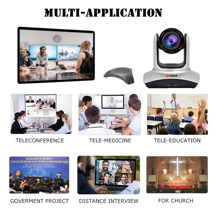 WODWIN 2022 New 20x optical zoom USB2.0 Web HD 1080p ptz Video Camera for Live Conferencing/Broadcasting