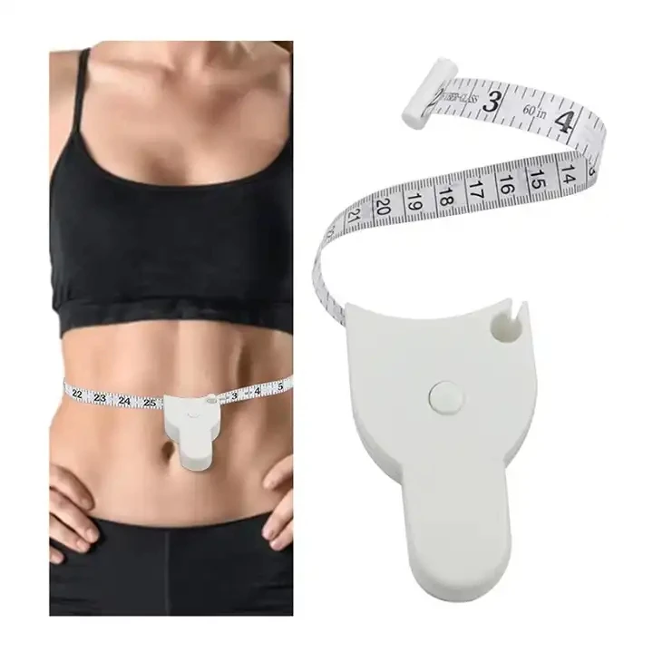 GARIDA Portable ABS Body Chest Waist Soft Measuring Tape Fitness Loss 150cm Retractable Waistline Measuring Ruler GEEW-003