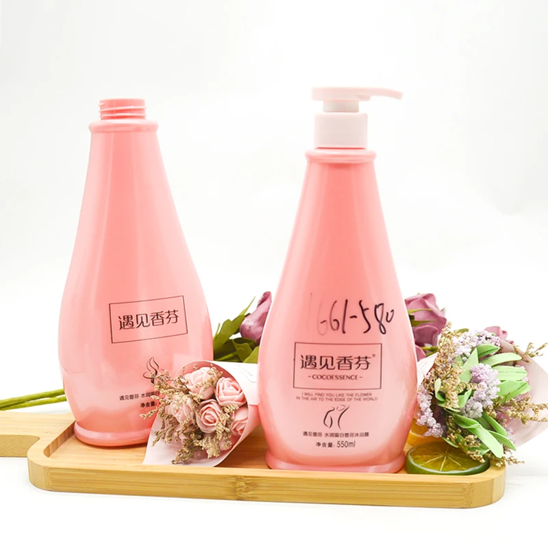 Manufacturers Wholesale Custom Plastic Bottles Packaging 300ml 400ml 500ml Pet Shampoo Bottle For Lotion Plastic Shampoo Bottle