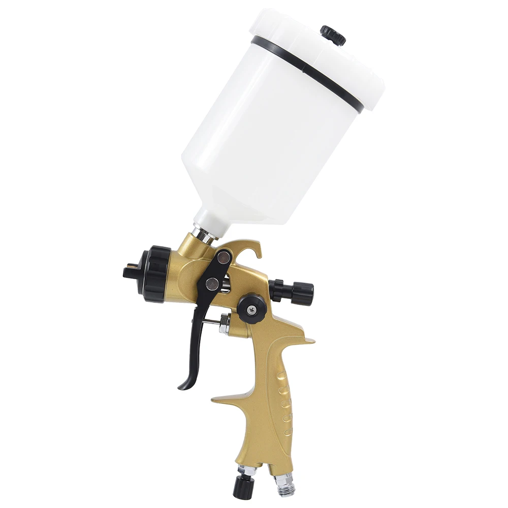 High Quality HVLP Spray Gun E520 Painting Gun 1.3mm Nozzle Water Based Professional Gold Air Spray Gun Airbrush For Car