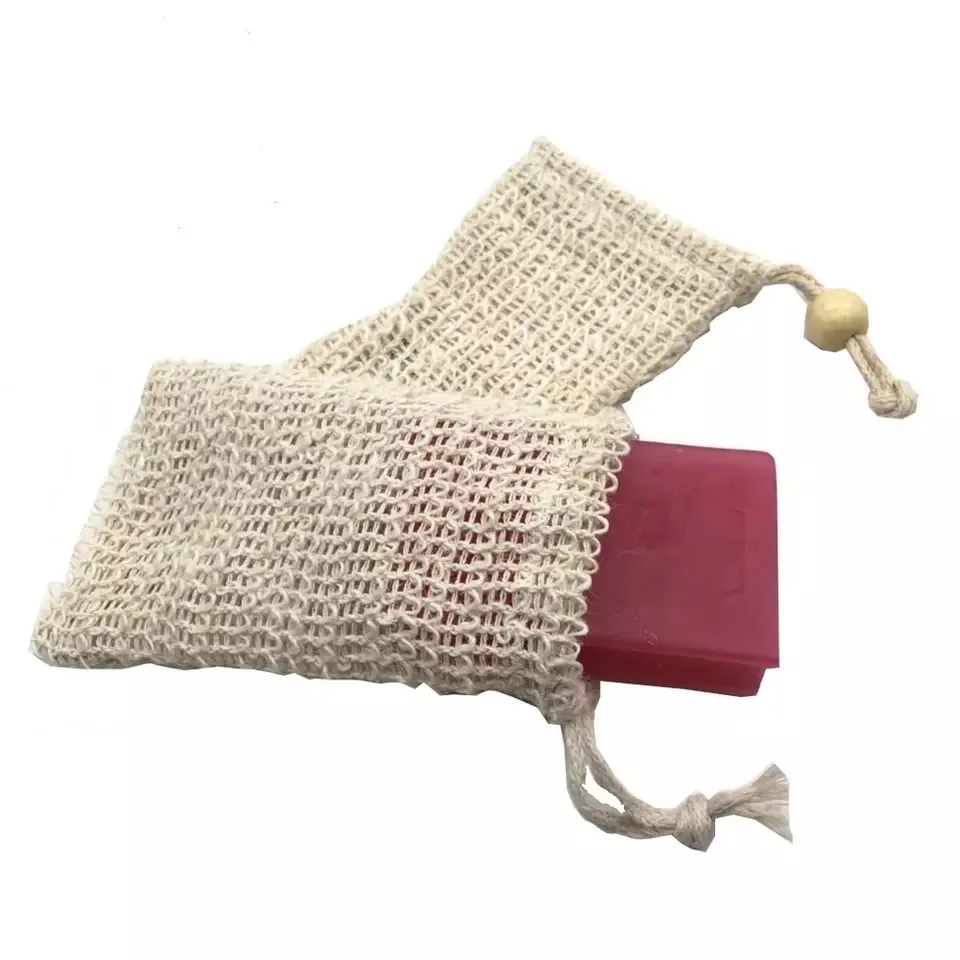 Natural Organic Exoliating Soap Bag Wholesale Sisal Soap Bag